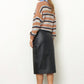New Style High Quality Barry Leather Midi Skirt