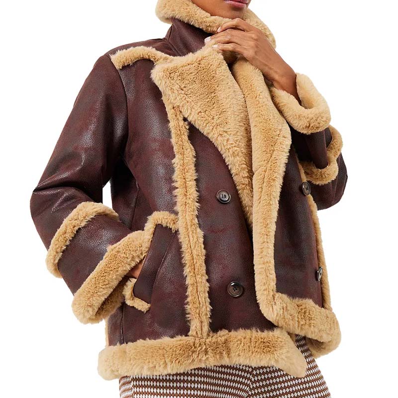 Buy Best Winter Style Sheepskin Genuine Belen Faux Shearling Jacket For Sale