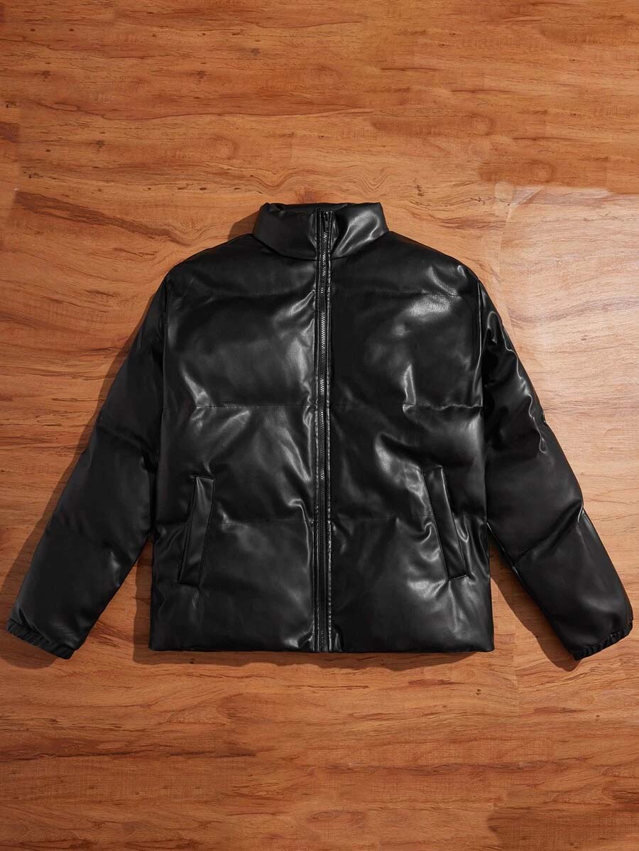 New Looking Style 2022 Mens Genuine High Leather Quality Jacket For Sale Puffer Jacket