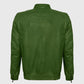 Buy Best Fashion Genuine Premium Green Pistachio Ostrich Leather Zip Up Biker Jacket For Sale