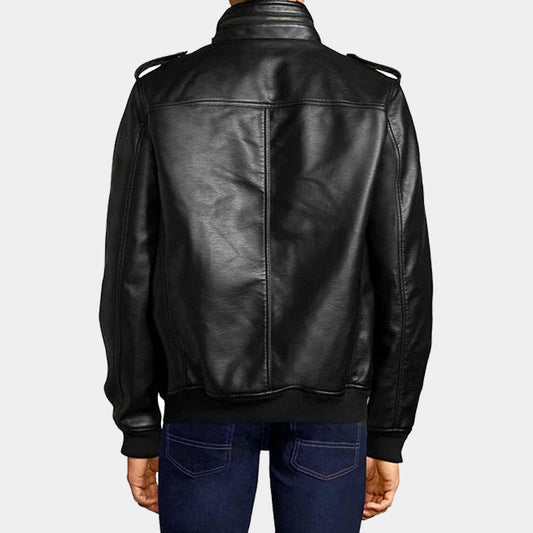 Best Genuine High Quality Boys Alpha Bomber Leather Jacket For Sale