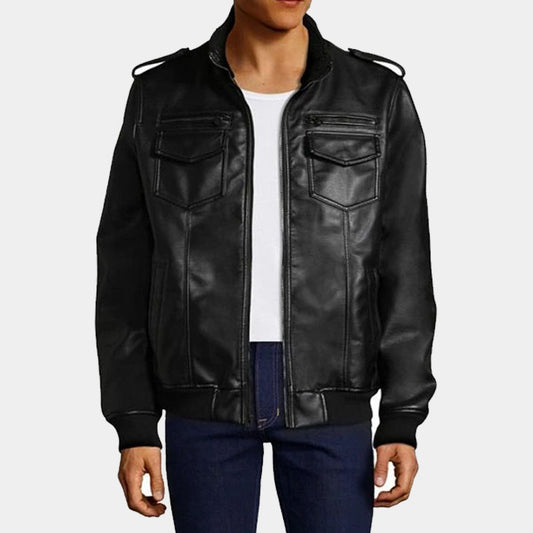 Best Genuine High Quality Boys Alpha Bomber Leather Jacket For Sale