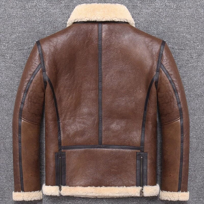 New Year Best Genuine Sheepskin Winter Warm Thick Russia Military Cold Winter Coat