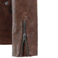 Buy Best Looking Genuine Fashion Dauntless Spanish Brown Biker Leather Jacket For Sale