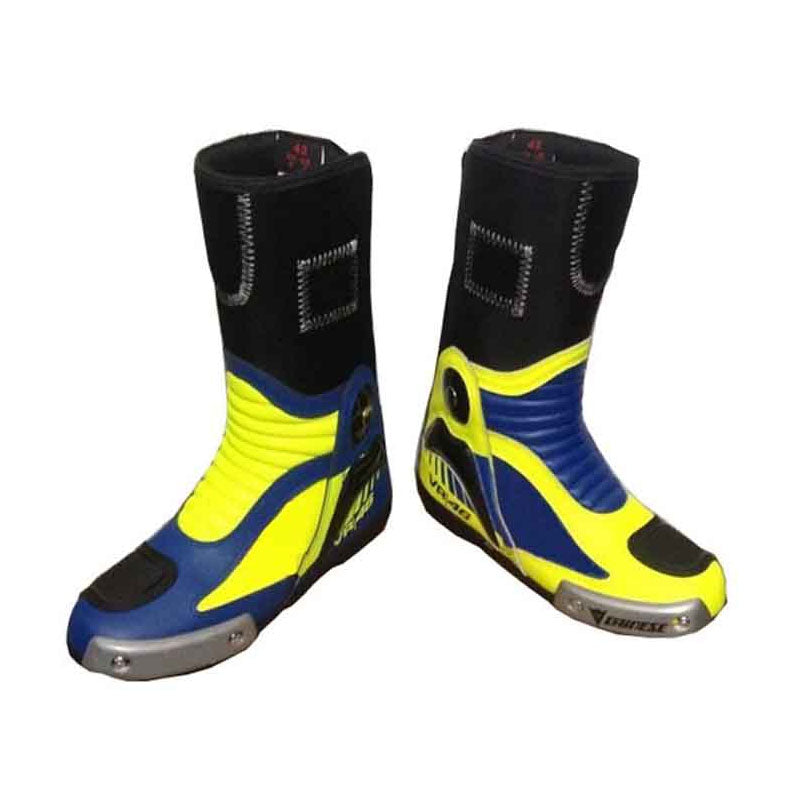 Buy Best Looking Valentino Rossi vr46 Motorcycle Motorbike Sports Leather Boot For Sale