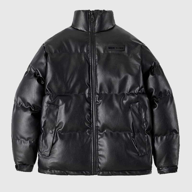 Buy Best Style Mens Pu Puffer Leather Jackets For Sale