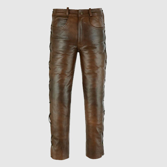 Brown Mens Leather Pants For Sale