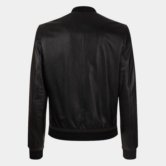 Buy Best Genuine Style Dolce & Gabbana Leather Bomber Jacket For Sale