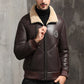 Buy Best LUHAYESA Genuine Leather Sheepskin Fur Shearling Clothing Men