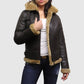 Shop Best Shearling Leather Jacket For Women High Sales In Winter 