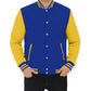 Shop Best Quality Blue And Yellow Baseball Style Varsity Jacket