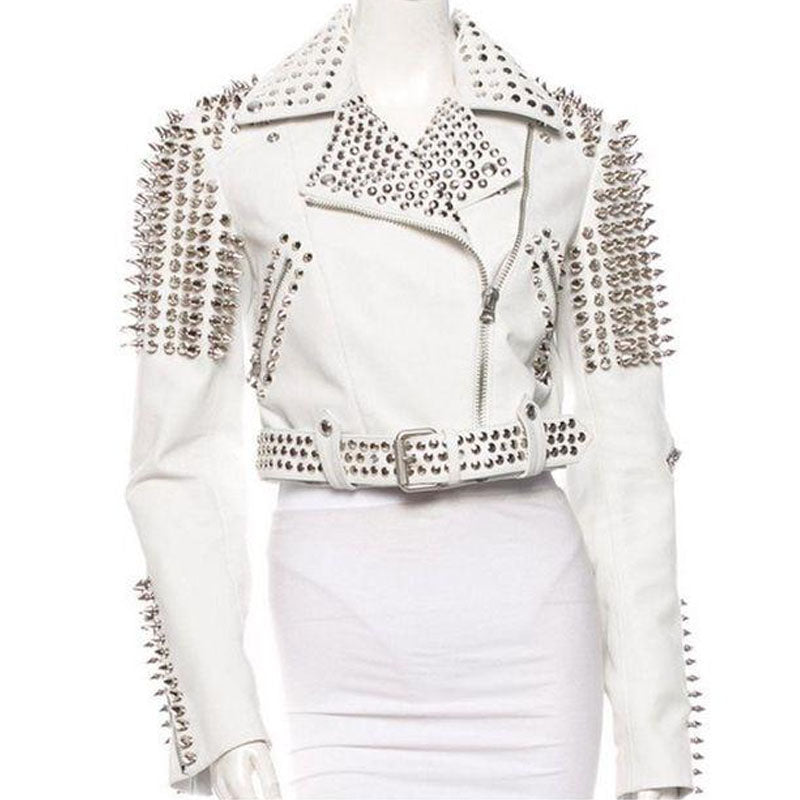Purchase Best Punk Studded Leather Jacket For Sale