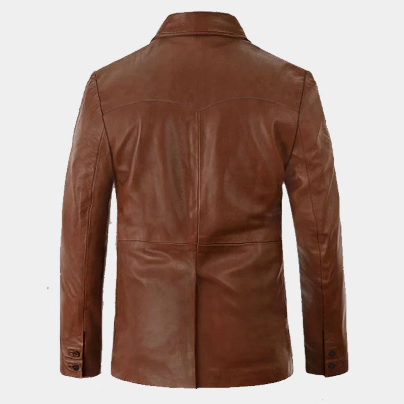 Buy Best Style Genuine Western Leather Blazer For Sale