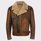 Buy Best Style Premium Quality Flying Shearling Leather Bomber Jacket For Sale