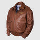 Purchase Best Unique Style Air Force Flight Brown Leather Jacket G-1 Pilot Jackets