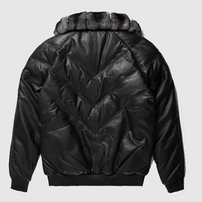 Shop Best Winter Bubble Leather Jacket For Sale