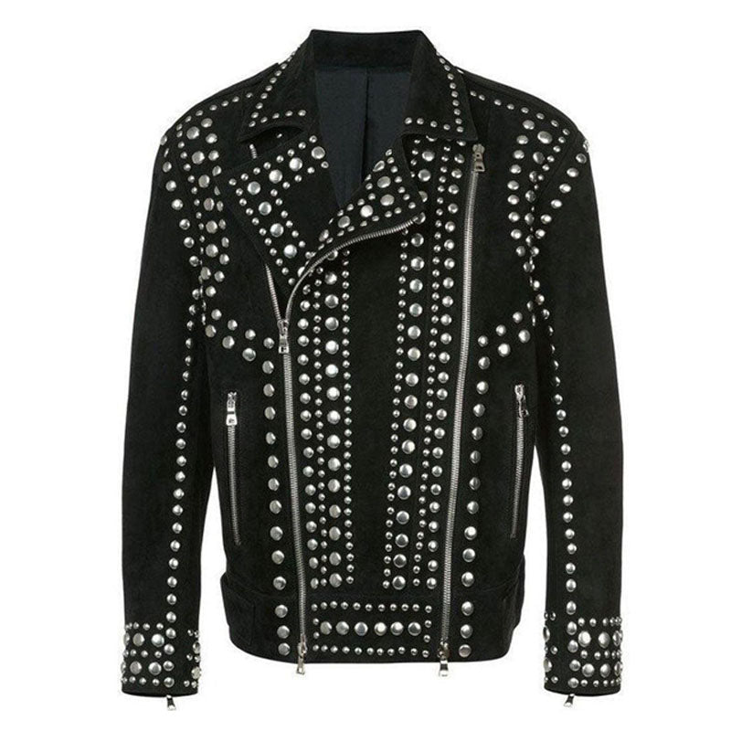 Purchase Best Black Punk Studded Jacket For Sale