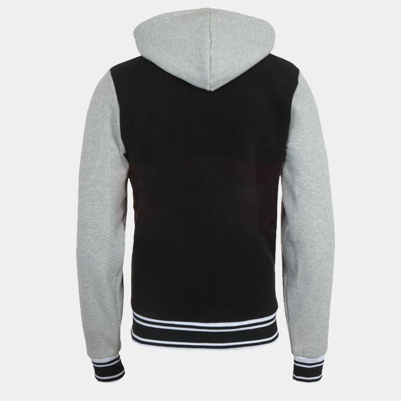 Buy Genuine RFX Best High Quality Style Hooded Varsity Black Jacket For Sale