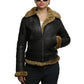 Buy Genuine Style Of Women Winter B3 WW2 Aviator Flying Hooded Jacket For Sale