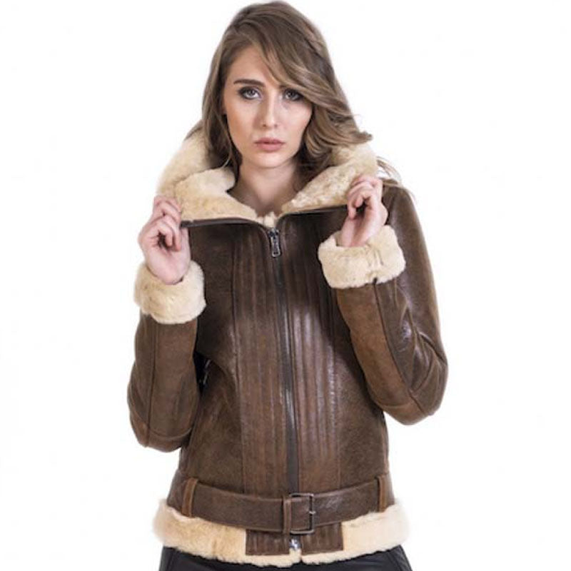 Buy New Best Style B3 Bomber Jacket Womens Shearling Aviator For Sale