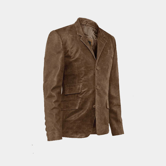 Buy Top Best High Quality Genuine Quaint Leather Blazer For Sale