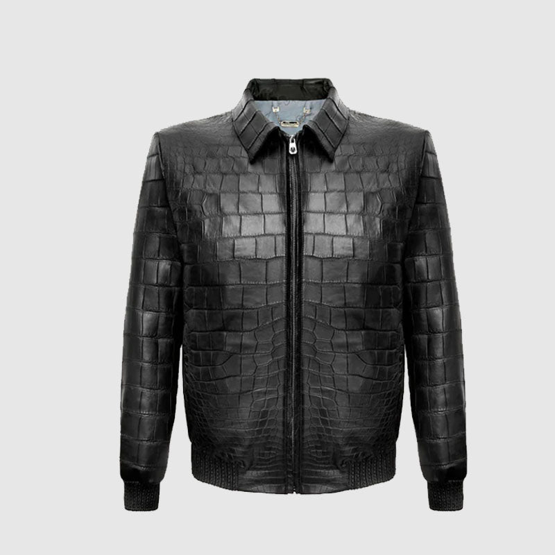 new mens black leather coat shop