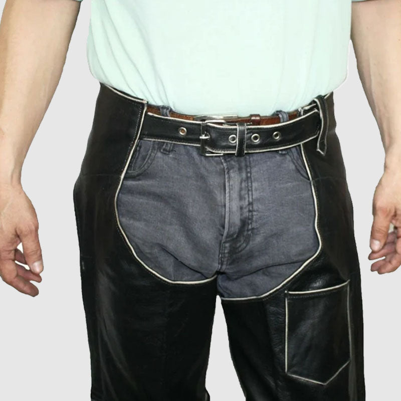 biker leather chaps on sale with cheap price 