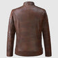 buy online women brown fashion leather jacket store