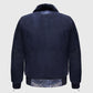 Genuine Best Style Blue Suede & Full Body Python Leather Flight Jacket For Sale