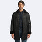 Genuine Miles Shearling Coat Dark Oak for Men on Sale
