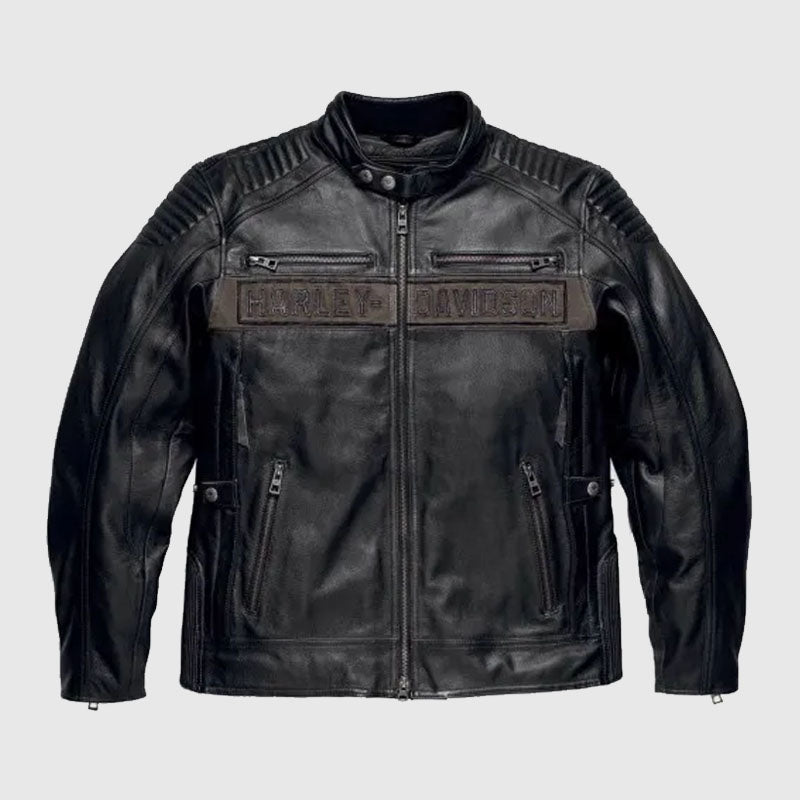 new black harley leather jacket with cheap price