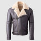 New Shearling Leather Jacket With Cheap Price 