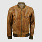 new mens distressed fashion leather jacket online shopp