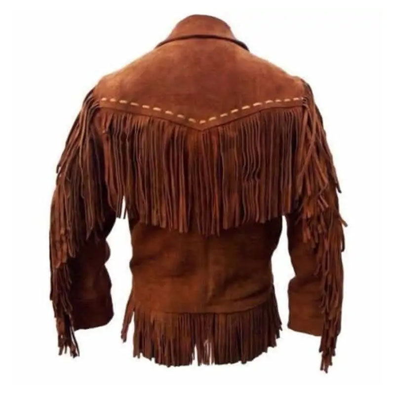 Men Buy Best Biker Fashion Style Western Suede Leather Cowboy Jacket For Sale