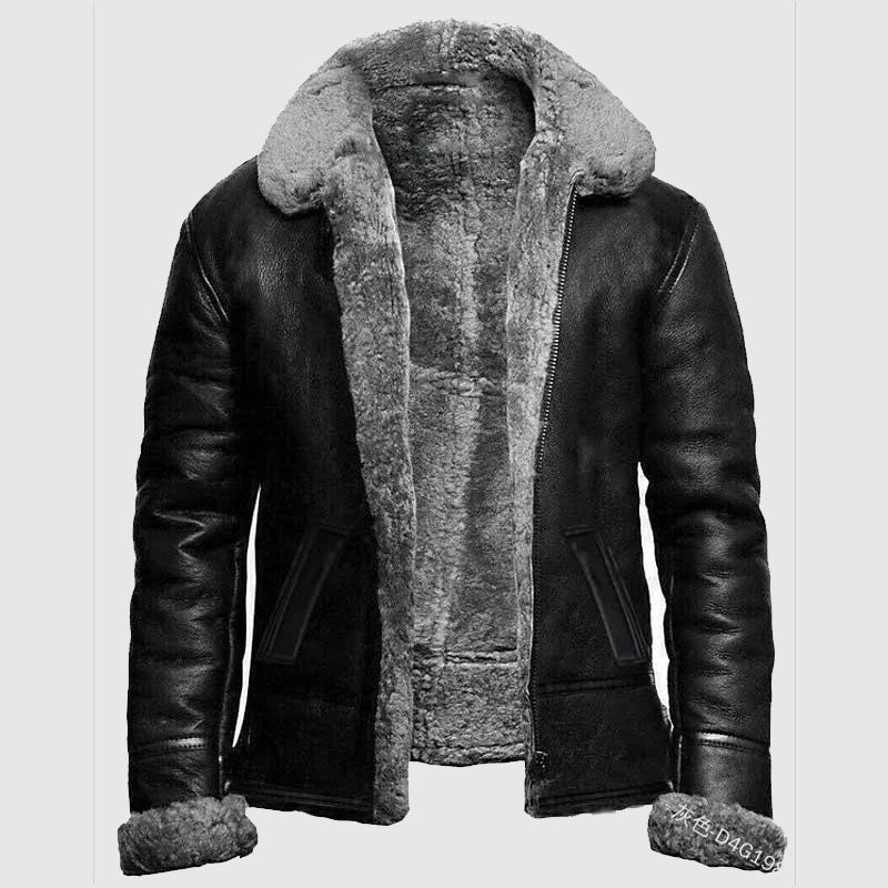 new black b3 bomber leaher jacket online shop