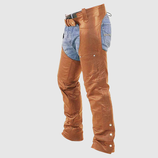 Brown Leather Chaps For Mens On Sale