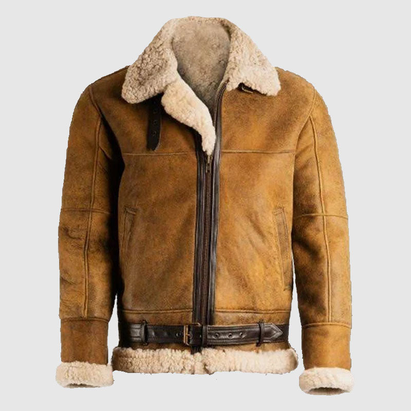 new shearling leather jacket shop