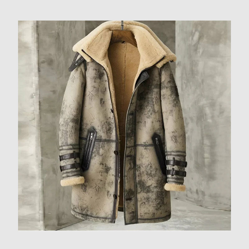 Buy New 2022 Winter Shearling Leather Coat For Sale