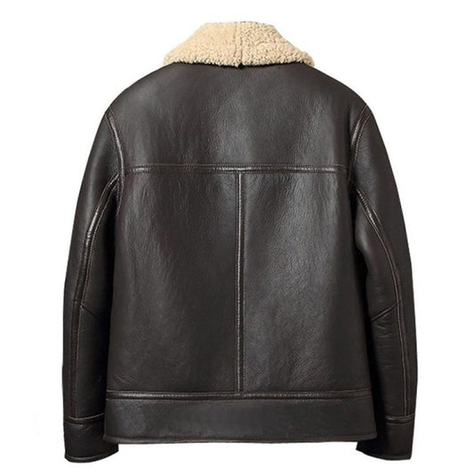 Buy Mens Best Winter Old School Shearling Aviator Leather Jacket For Sale Christmas