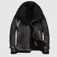 New mens shearling leather coat with cheap price