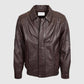 mens brown biker leather jacket shop