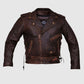 brown distressed leather jacket shop