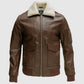 buy new sheepskin leather jacket online store 