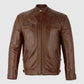 mens brown fashion leather online jacket shop