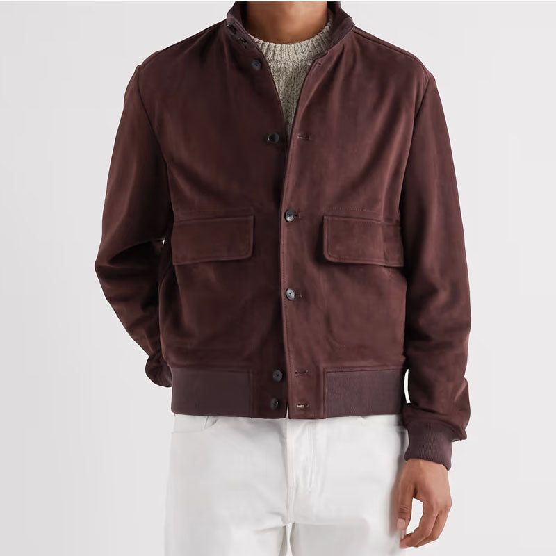 Mens Buy New Style Best Harrington Suede Leather Jacket For Christmas Sale