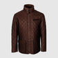 mens brown leather long coat online shop