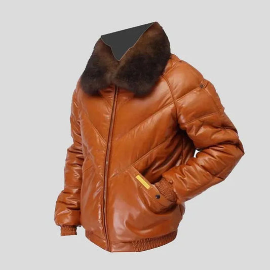 mens bubble leather jacket for sale