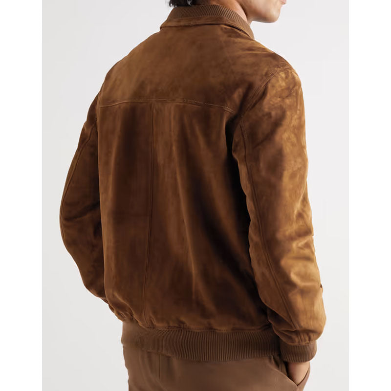 Mens Purchase Best New Look Style Fashion Kent Suede Bomber Leather Jacket For Christmas Sale