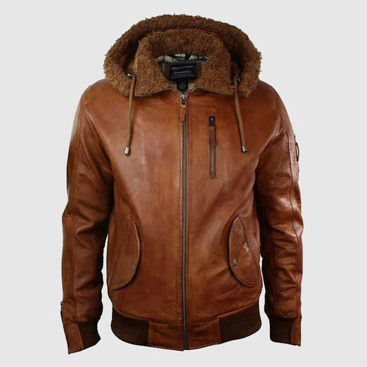 new brown mens biker leather jacket online shop