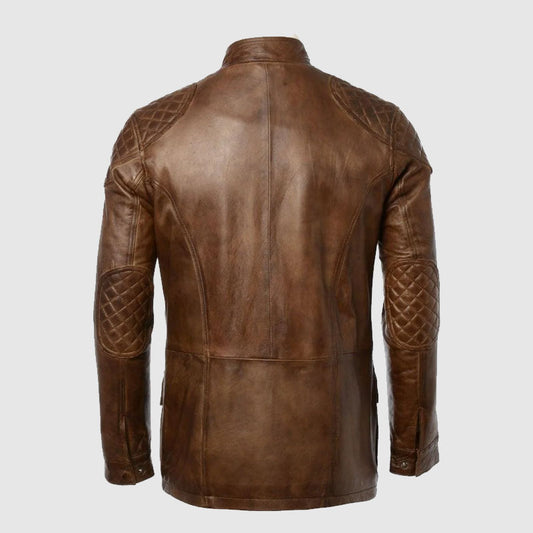 brown mens long coat online shop